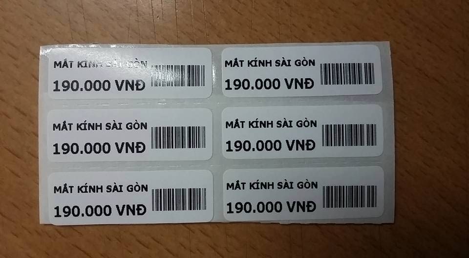 Tem mắt kính loại 1.3 * 3.6 cm