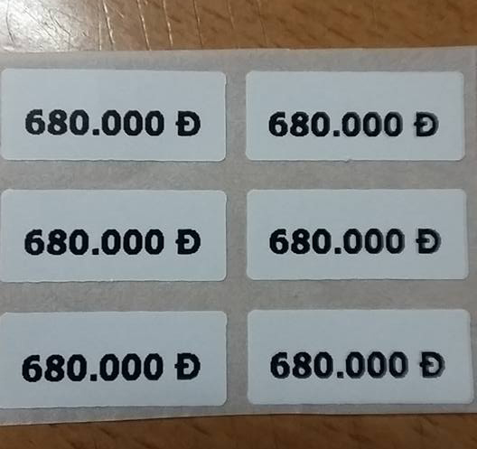 Tem mắt kính kích thước 0.9 * 2.2 cm